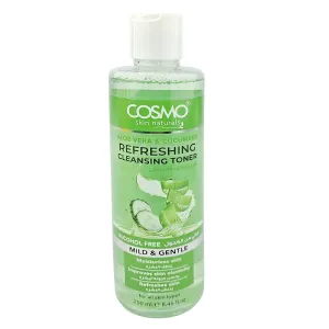Cosmo Skin Naturals Aloe Vera and Cucumber Refreshing Cleansing Toner 250ml (Made in Dubai)